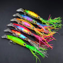 Soft Squid Skirts Fishing Lures Lead Jig Head Fishing Lures Baits Swim