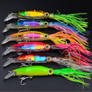 New Octopus Squid Skirt Fishing Bait Lure 24 X 3cm Large Bait - Green