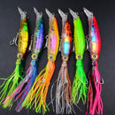 New Octopus Squid Skirt Fishing Bait Lure 24 X 3cm Large Bait - Green
