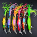 New Octopus Squid Skirt Fishing Bait Lure 24 X 3cm Large Bait - Green