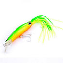 New Octopus Squid Skirt Fishing Bait Lure 24 X 3cm Large Bait - Green