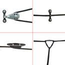 Marine Boat Kayak Canoe Anchor Trolley Kit System Pulley Pad Eyes Screw nuts