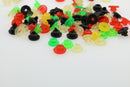 100PCS Colorful Tattoo Rubber Grommets Nipples for Tattoo Machine Needles