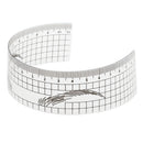 Plastic Eyebrow Stencil Shaper Ruler Measure Tool Makeup Reusable Black