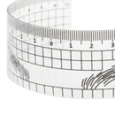 Plastic Eyebrow Stencil Shaper Ruler Measure Tool Makeup Reusable Black