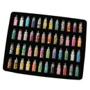 48 Bottles Assorted Nail Art Foil Stickers Beads Tips Nail Decoration Charms