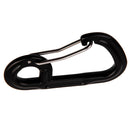 Aluminum Alloy Carabiner Spring Snap Clip Hook Buckle Keychain Black Color
