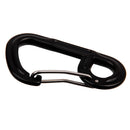 Aluminum Alloy Carabiner Spring Snap Clip Hook Buckle Keychain Black Color