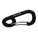 Aluminum Alloy Carabiner Spring Snap Clip Hook Buckle Keychain Black Color