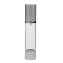 50ML Capacity Portable Airless Lotion Bottle Refillable Sunscreen Lotion Container For Outdoor Sports Hiking Camping Silver