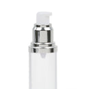 50ML Capacity Portable Airless Lotion Bottle Refillable Sunscreen Lotion Container For Outdoor Sports Hiking Camping Silver