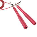 Adjustable Metal Handle Skipping Jump Rope Boxing Fitness Gym Jumping Exercise Fitness Sports Training Rope Wine Red