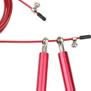 Adjustable Metal Handle Skipping Jump Rope Boxing Fitness Gym Jumping Exercise Fitness Sports Training Rope Wine Red