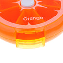 Portable Rotating 7Day Weekly Pill Case Travel Medicine Tablet Holder Orange