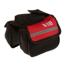 Durable Anti-Slip Bike Bicycle Cycling Frame Front Tube Saddle Bag Cellphone Sunglasses Bike Tools Storage Holder Pouch Red