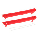 Rubber Bike Bicycle Chainstay Protectors Frame Chain Guard Nicks Scratches Preventor Red 220x22x25mm