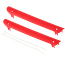 Rubber Bike Bicycle Chainstay Protectors Frame Chain Guard Nicks Scratches Preventor Red 220x22x25mm