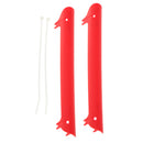 Rubber Bike Bicycle Chainstay Protectors Frame Chain Guard Nicks Scratches Preventor Red 220x22x25mm