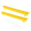 Rubber Bike Bicycle Chainstay Protectors Frame Chain Guard Nicks Scratches Preventor Yellow 220x22x25mm