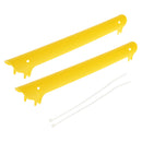 Rubber Bike Bicycle Chainstay Protectors Frame Chain Guard Nicks Scratches Preventor Yellow 220x22x25mm