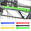 Rubber Bike Bicycle Chainstay Protectors Frame Chain Guard Nicks Scratches Preventor Yellow 220x22x25mm