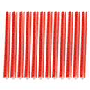 ABS Tube Bike Bicycle Crisscrossed Slot Structure Reflective Spokes PACK OF 12PCS Red
