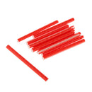 ABS Tube Bike Bicycle Crisscrossed Slot Structure Reflective Spokes PACK OF 12PCS Red