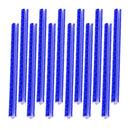 ABS Tube Bike Bicycle Crisscrossed Slot Structure Reflective Spokes PACK OF 12PCS Blue