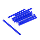 ABS Tube Bike Bicycle Crisscrossed Slot Structure Reflective Spokes PACK OF 12PCS Blue