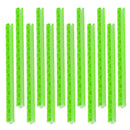 ABS Tube Bike Bicycle Crisscrossed Slot Structure Reflective Spokes PACK OF 12PCS Green