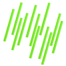 ABS Tube Bike Bicycle Crisscrossed Slot Structure Reflective Spokes PACK OF 12PCS Green