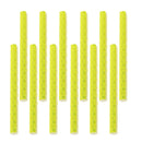 ABS Tube Bike Bicycle Crisscrossed Slot Structure Reflective Spokes PACK OF 12PCS Yellow