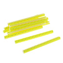 ABS Tube Bike Bicycle Crisscrossed Slot Structure Reflective Spokes PACK OF 12PCS Yellow