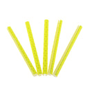 ABS Tube Bike Bicycle Crisscrossed Slot Structure Reflective Spokes PACK OF 12PCS Yellow