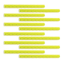 ABS Tube Bike Bicycle Crisscrossed Slot Structure Reflective Spokes PACK OF 12PCS Yellow