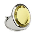 Portable Round Makeup Mirror Overall Viewing Detail Makeup Travel Accessory Beauty Supplies Cosmetic Tool Yellow