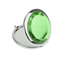 Portable Round Makeup Mirror Overall Viewing Detail Makeup Travel Accessory Beauty Supplies Cosmetic Tool Green