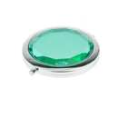 Portable Round Makeup Mirror Overall Viewing Detail Makeup Travel Accessory Beauty Supplies Cosmetic Tool Sky Blue