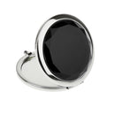 Portable Round Makeup Mirror Overall Viewing Detail Makeup Travel Accessory Beauty Supplies Cosmetic Tool Black