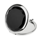 Portable Round Makeup Mirror Overall Viewing Detail Makeup Travel Accessory Beauty Supplies Cosmetic Tool Black