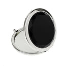 Portable Round Makeup Mirror Overall Viewing Detail Makeup Travel Accessory Beauty Supplies Cosmetic Tool Black