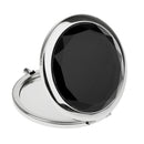 Portable Round Makeup Mirror Overall Viewing Detail Makeup Travel Accessory Beauty Supplies Cosmetic Tool Black