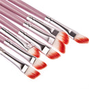 Double Ended Eye Shadow Lipline Brush Pink