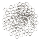 Stainless Steel High Tensile Strength Corrosion Resistance Fishing Lure Split Rings 0.03x0.16inch