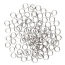 Stainless Steel High Tensile Strength Corrosion Resistance Fishing Lure Split Rings 0.03x0.16inch