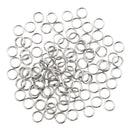 Stainless Steel High Tensile Strength Corrosion Resistance Fishing Lure Split Rings 0.03x0.16inch