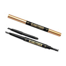 Set Of Double Ended Automatic Eyebrow Pencil With Refill Pencil Core Gray