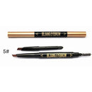 Set Of Double Ended Automatic Eyebrow Pencil With Refill Pencil Core Brownish Red