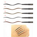Set Of Double Ended Automatic Eyebrow Pencil With Refill Pencil Core Brownish Red