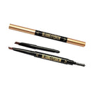 Set Of Double Ended Automatic Eyebrow Pencil With Refill Pencil Core Brownish Red